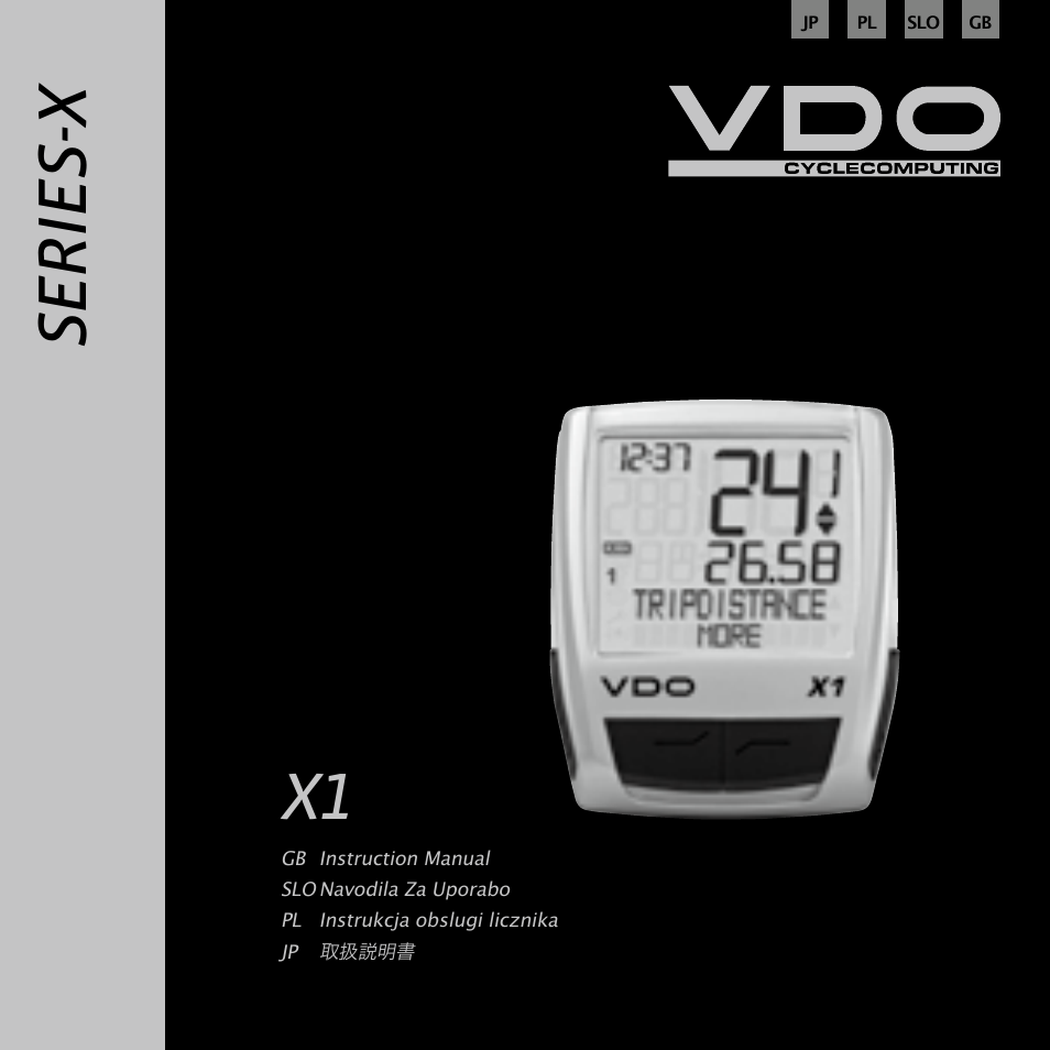 Ba_x1_gb_slo_pl_jp, Se ri es -x | VDO WR X1 User Manual | Page 138 / 242