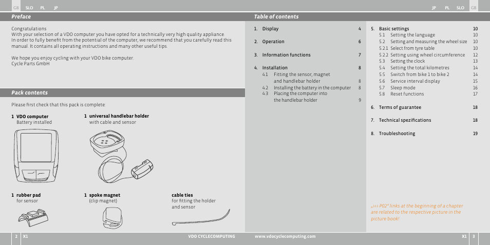 VDO WR X1 User Manual | Page 139 / 242