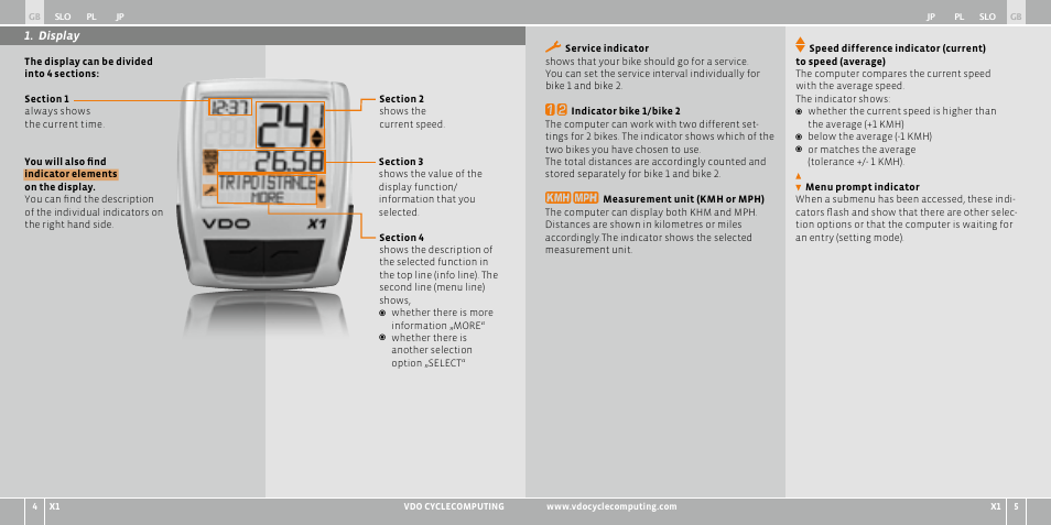 VDO WR X1 User Manual | Page 140 / 242