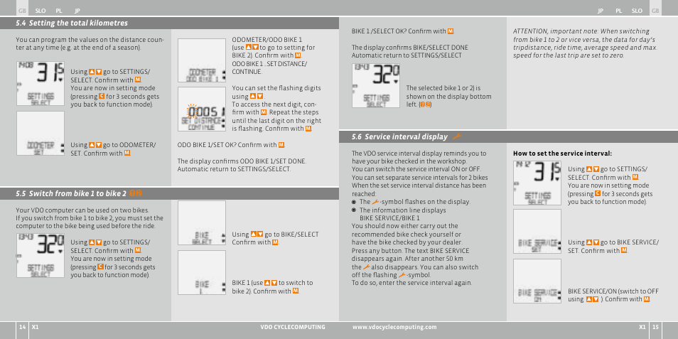 VDO WR X1 User Manual | Page 145 / 242