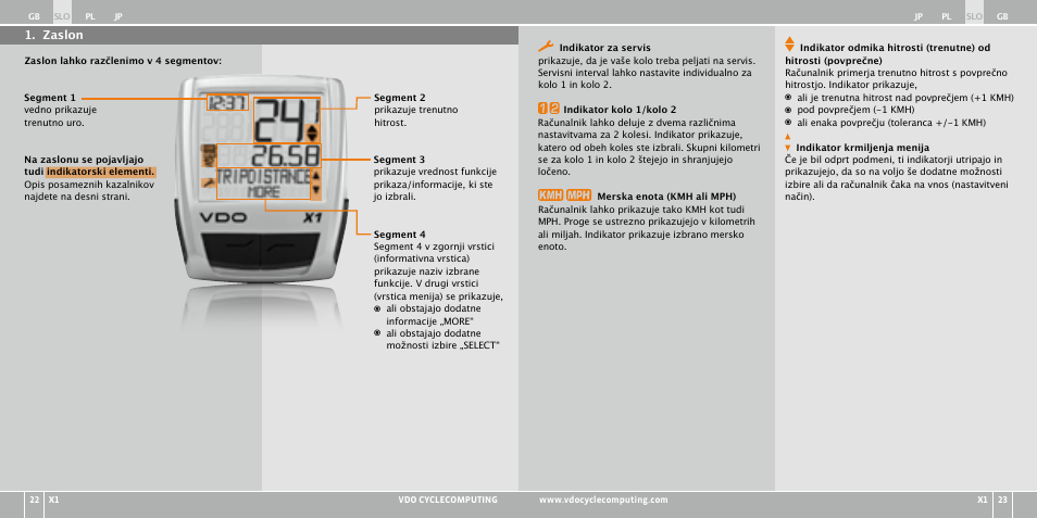 VDO WR X1 User Manual | Page 149 / 242