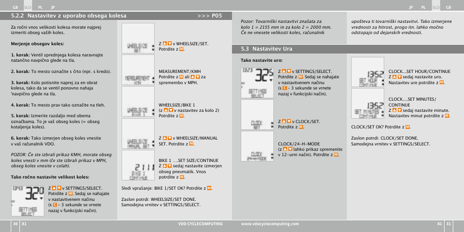 VDO WR X1 User Manual | Page 153 / 242