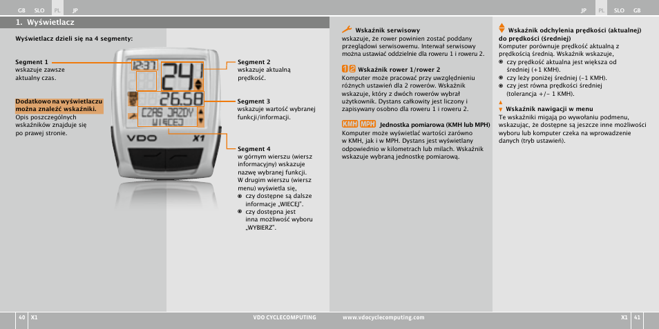 VDO WR X1 User Manual | Page 158 / 242