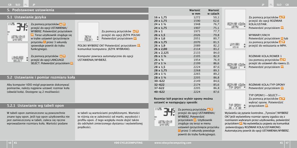 VDO WR X1 User Manual | Page 161 / 242