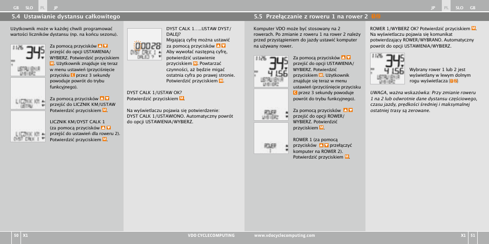 VDO WR X1 User Manual | Page 163 / 242