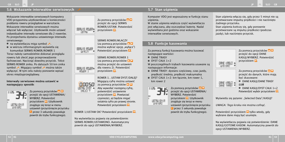VDO WR X1 User Manual | Page 164 / 242
