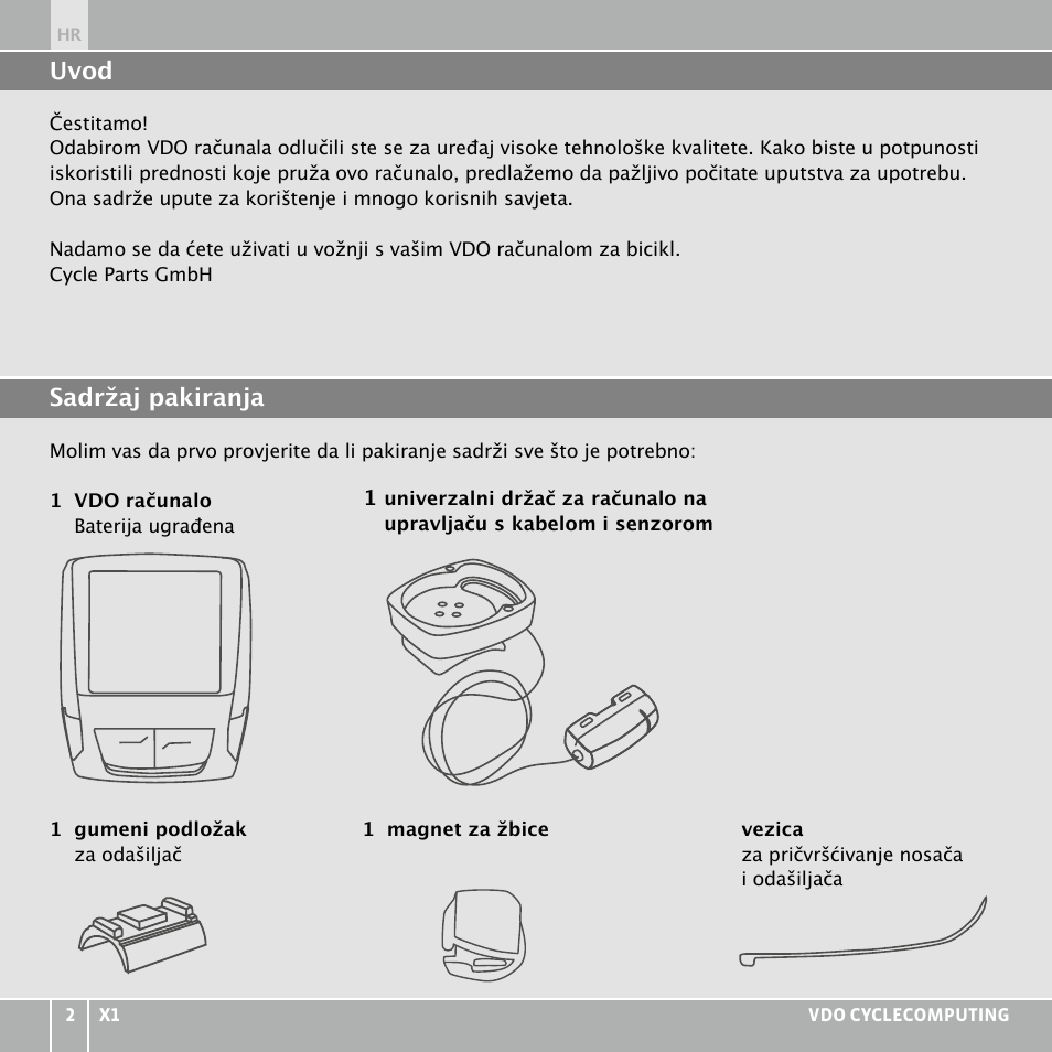 VDO WR X1 User Manual | Page 176 / 242