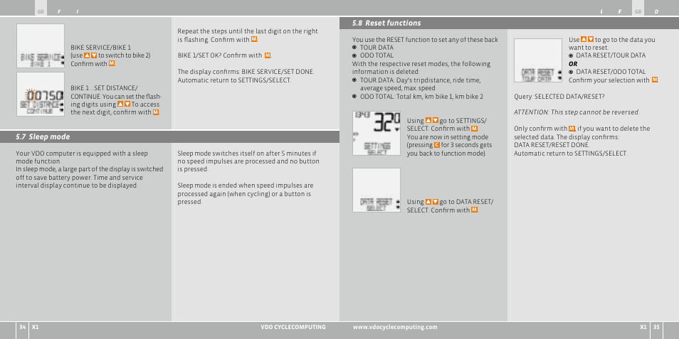 VDO WR X1 User Manual | Page 18 / 242
