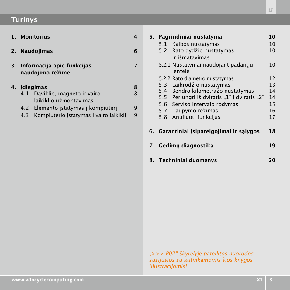 VDO WR X1 User Manual | Page 199 / 242