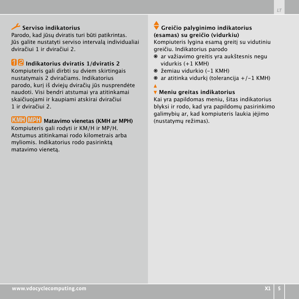 VDO WR X1 User Manual | Page 201 / 242