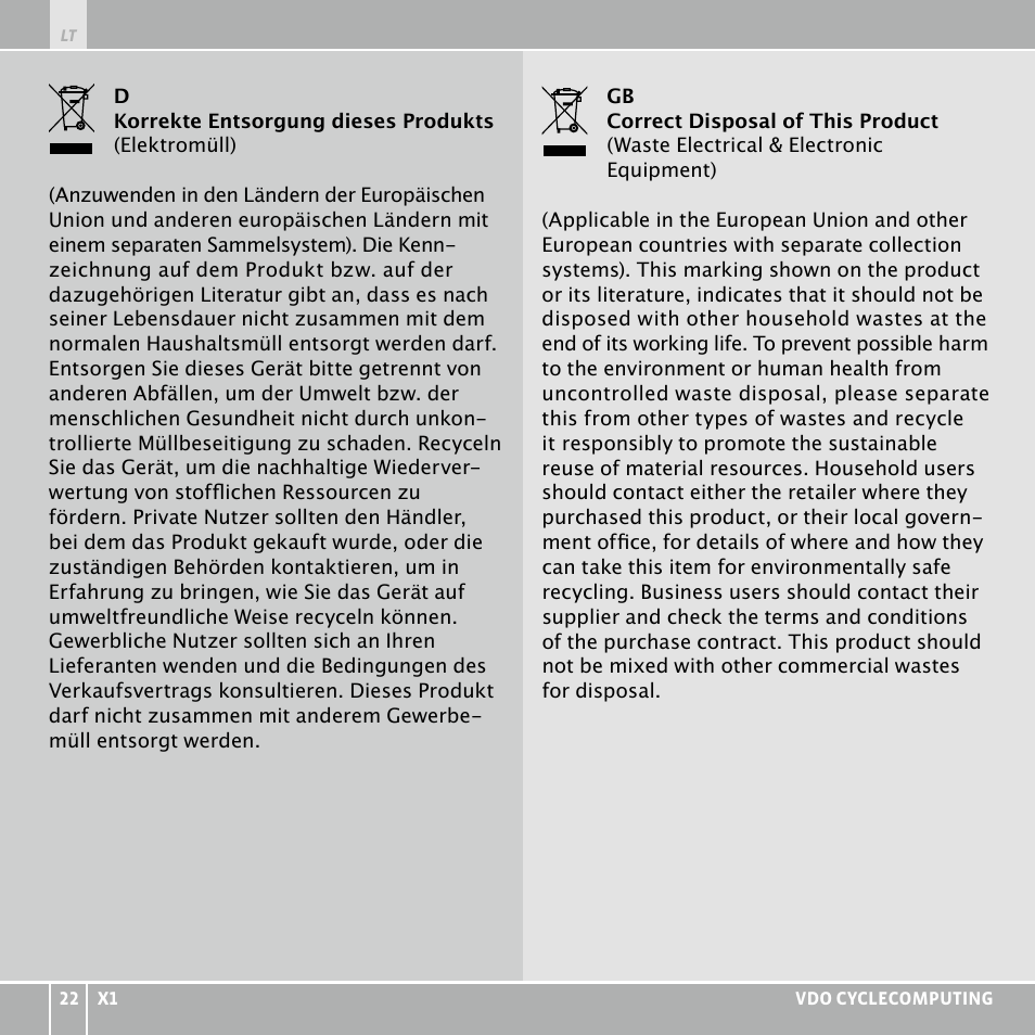 VDO WR X1 User Manual | Page 218 / 242