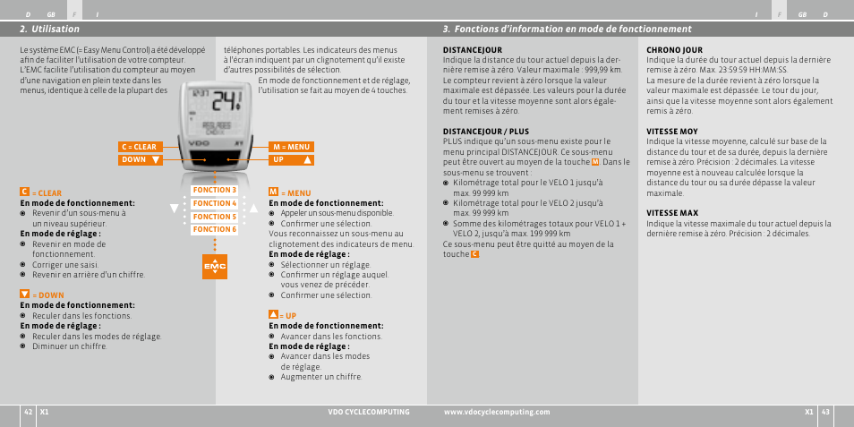 VDO WR X1 User Manual | Page 22 / 242