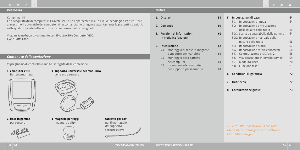 VDO WR X1 User Manual | Page 29 / 242