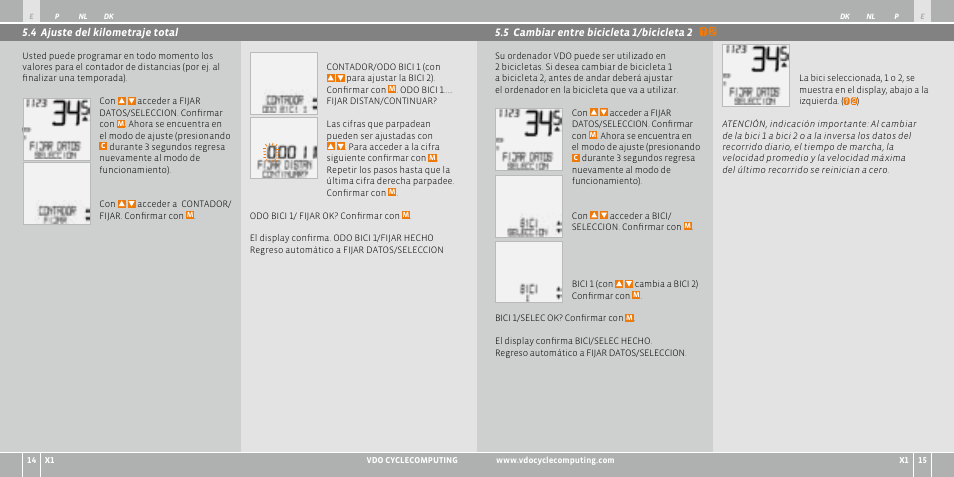 VDO WR X1 User Manual | Page 47 / 242