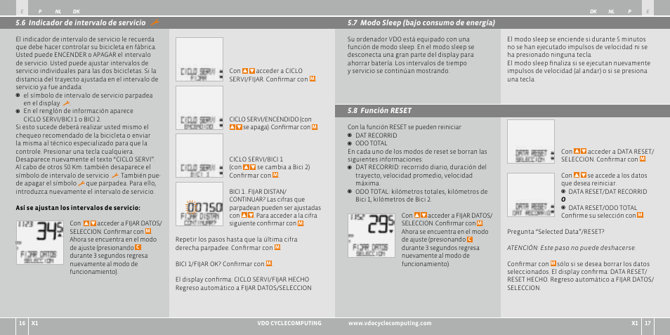 VDO WR X1 User Manual | Page 48 / 242