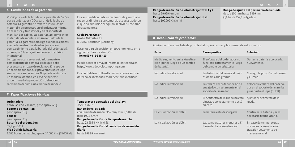 VDO WR X1 User Manual | Page 49 / 242