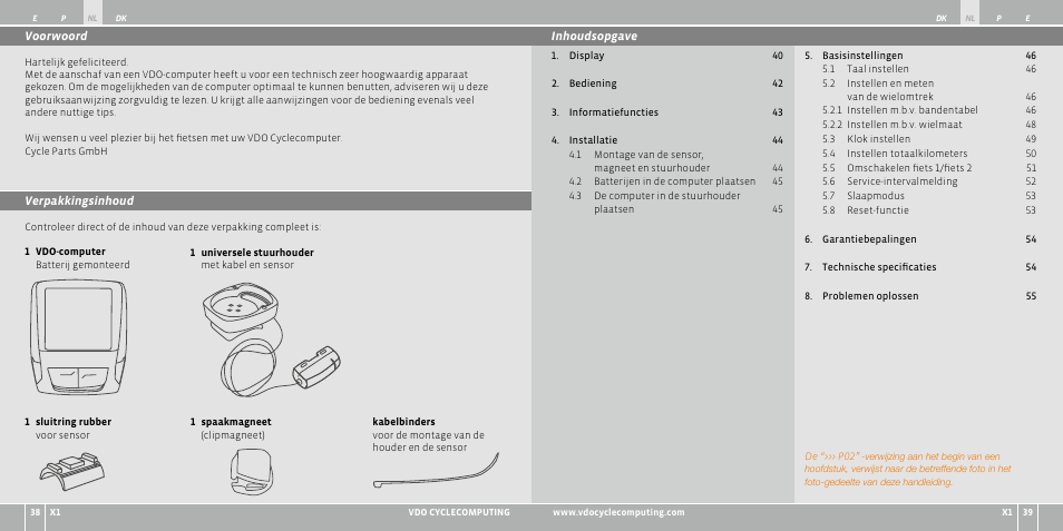 VDO WR X1 User Manual | Page 59 / 242