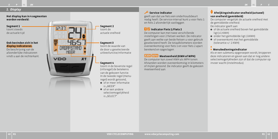 VDO WR X1 User Manual | Page 60 / 242