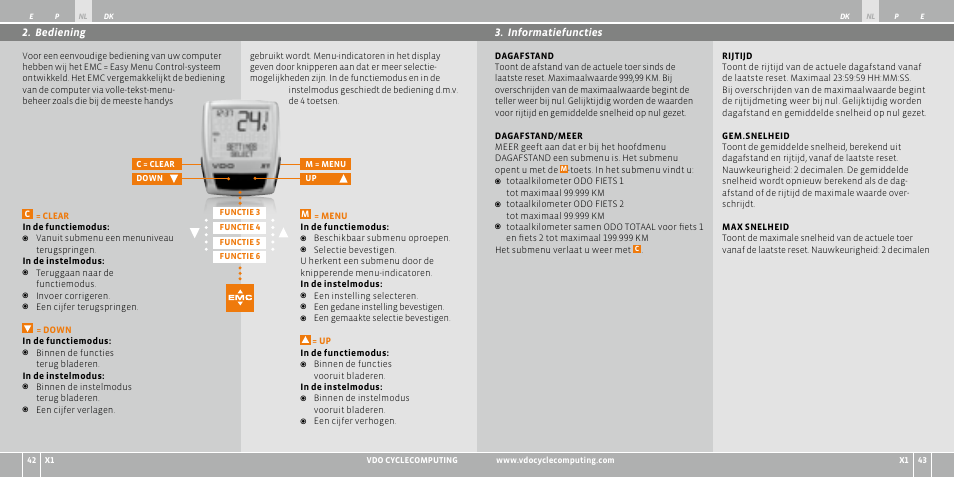 VDO WR X1 User Manual | Page 61 / 242