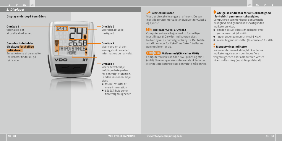 VDO WR X1 User Manual | Page 69 / 242