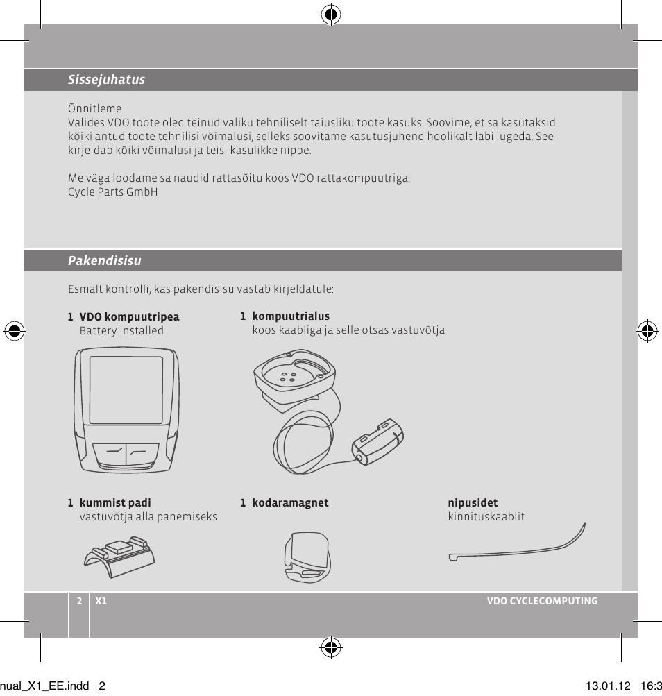 VDO WR X1 User Manual | Page 80 / 242