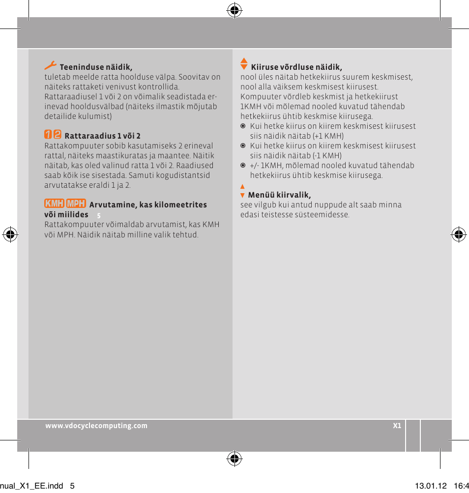 VDO WR X1 User Manual | Page 83 / 242