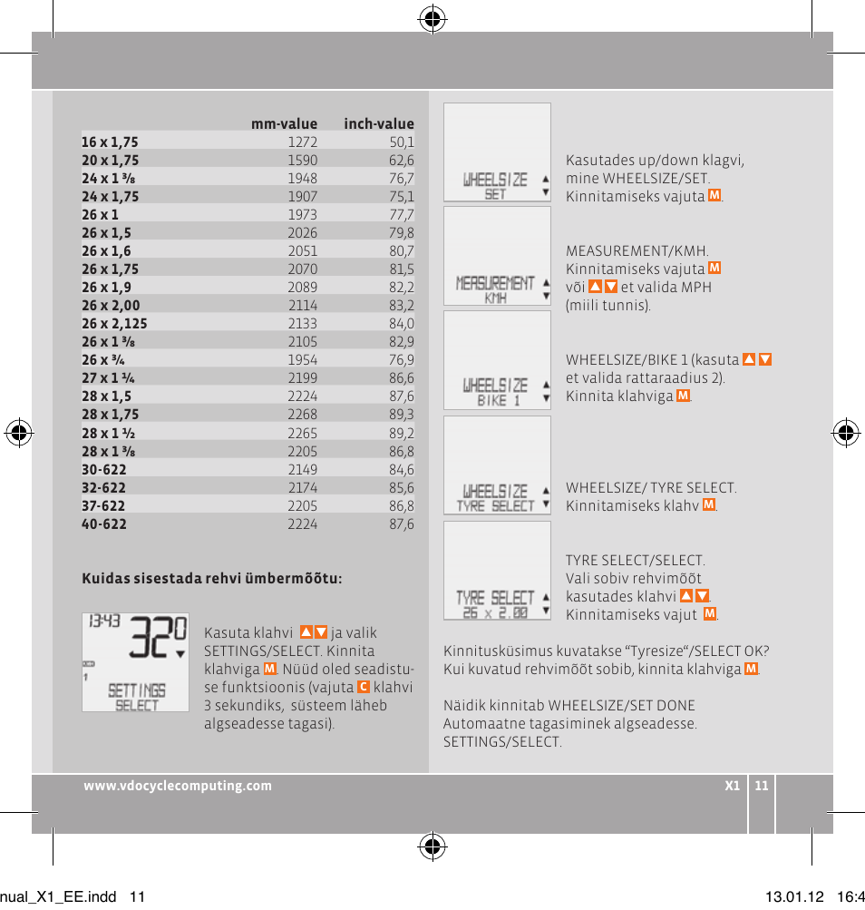 VDO WR X1 User Manual | Page 89 / 242