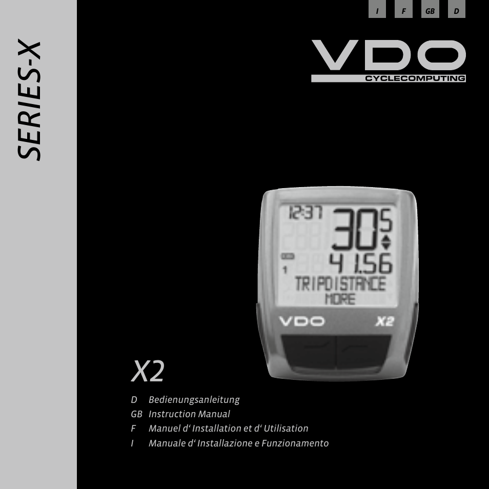 VDO WR X2 User Manual | 264 pages