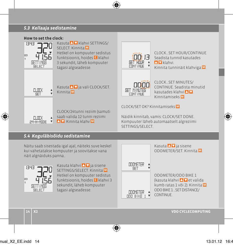 VDO WR X2 User Manual | Page 100 / 264