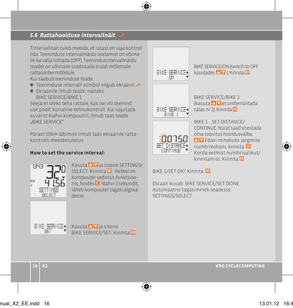 VDO WR X2 User Manual | Page 102 / 264