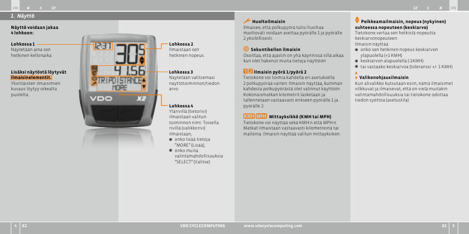 VDO WR X2 User Manual | Page 111 / 264