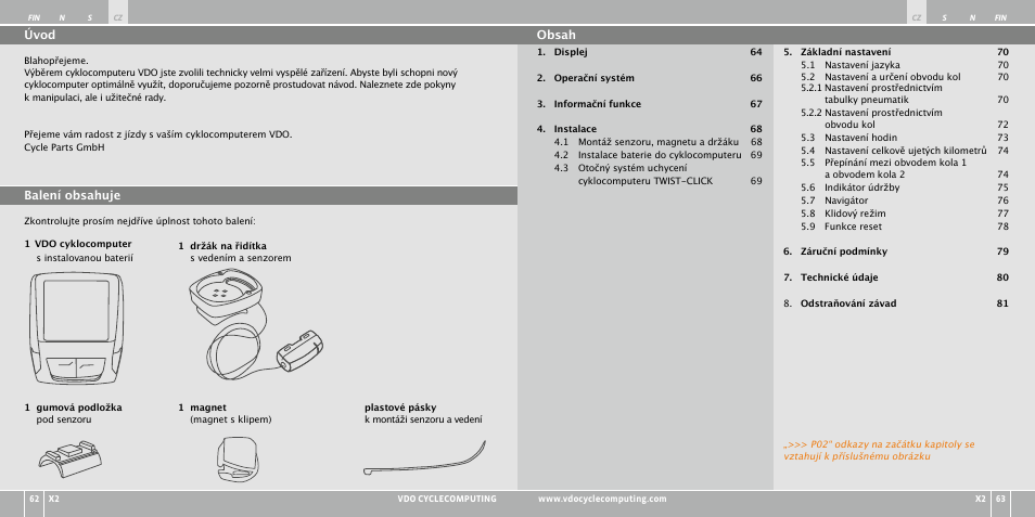 VDO WR X2 User Manual | Page 140 / 264