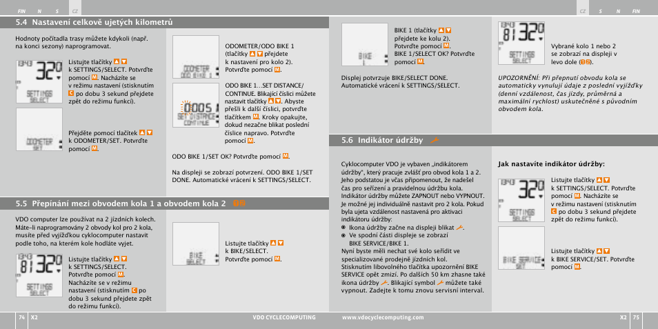 VDO WR X2 User Manual | Page 146 / 264