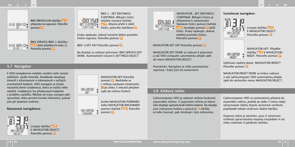 VDO WR X2 User Manual | Page 147 / 264