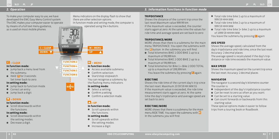 VDO WR X2 User Manual | Page 155 / 264