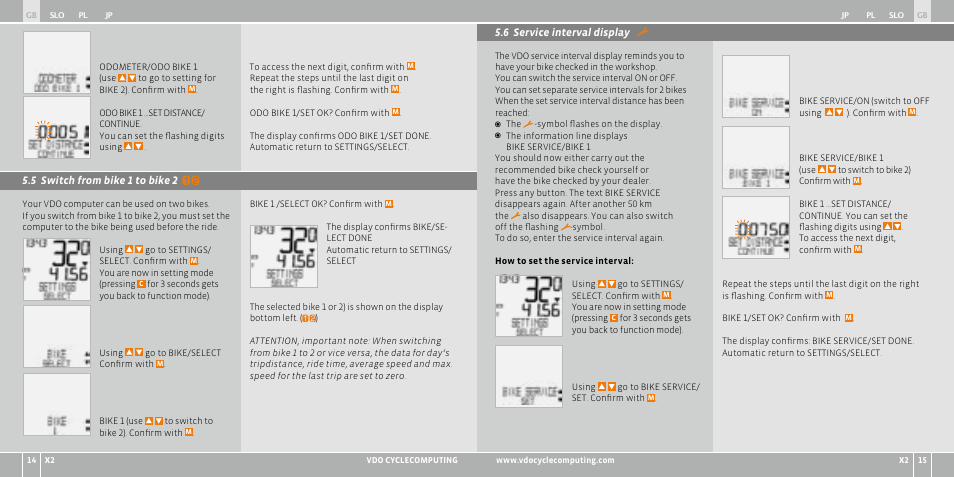 VDO WR X2 User Manual | Page 159 / 264