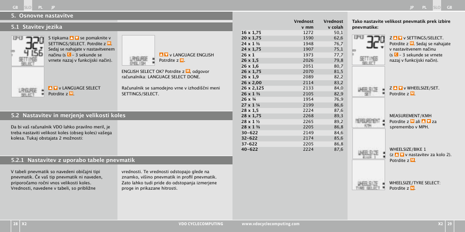 VDO WR X2 User Manual | Page 166 / 264