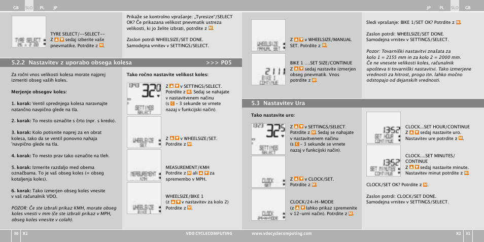 VDO WR X2 User Manual | Page 167 / 264