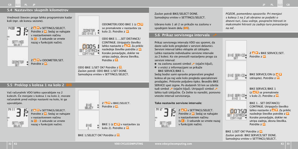 VDO WR X2 User Manual | Page 168 / 264