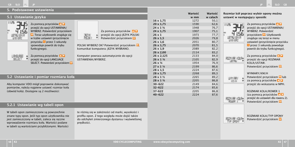 VDO WR X2 User Manual | Page 175 / 264