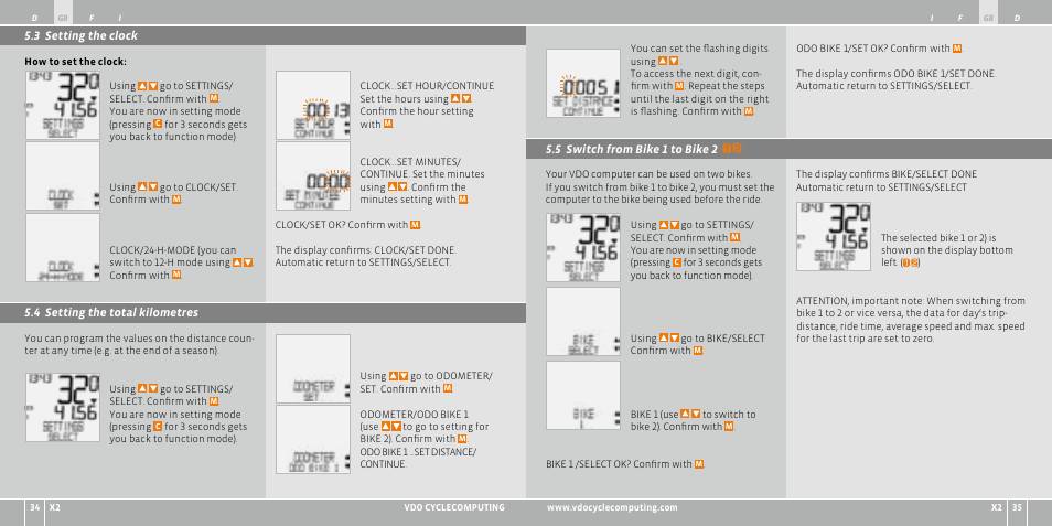 VDO WR X2 User Manual | Page 18 / 264