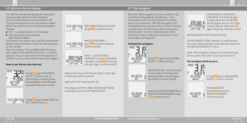 VDO WR X2 User Manual | Page 19 / 264