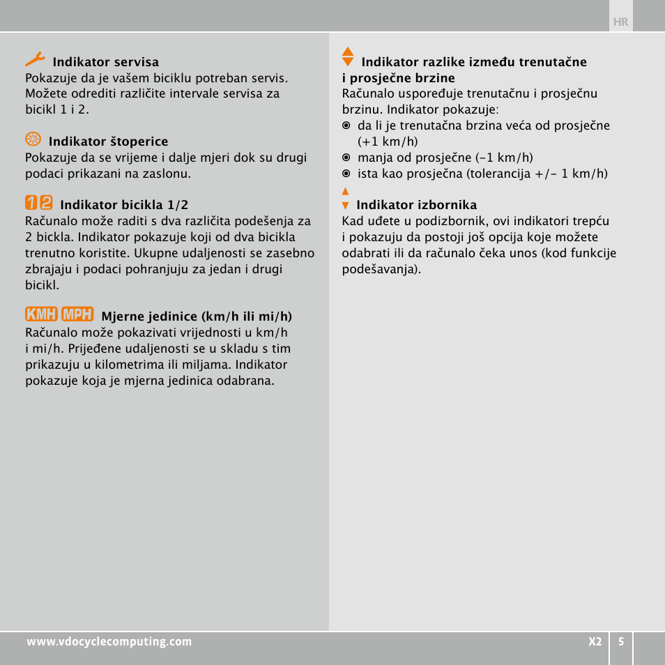 VDO WR X2 User Manual | Page 195 / 264