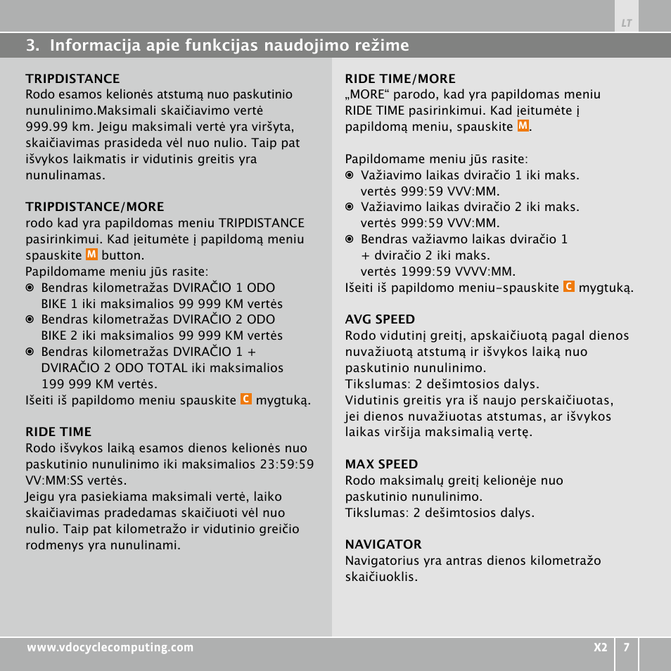 VDO WR X2 User Manual | Page 221 / 264