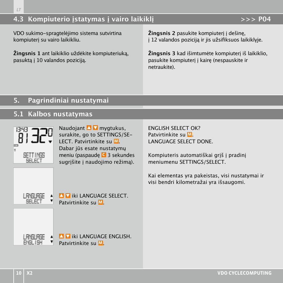 VDO WR X2 User Manual | Page 224 / 264