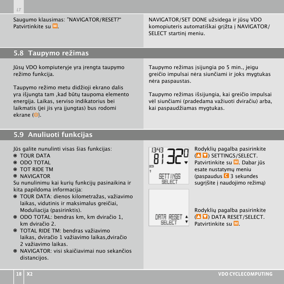 VDO WR X2 User Manual | Page 232 / 264