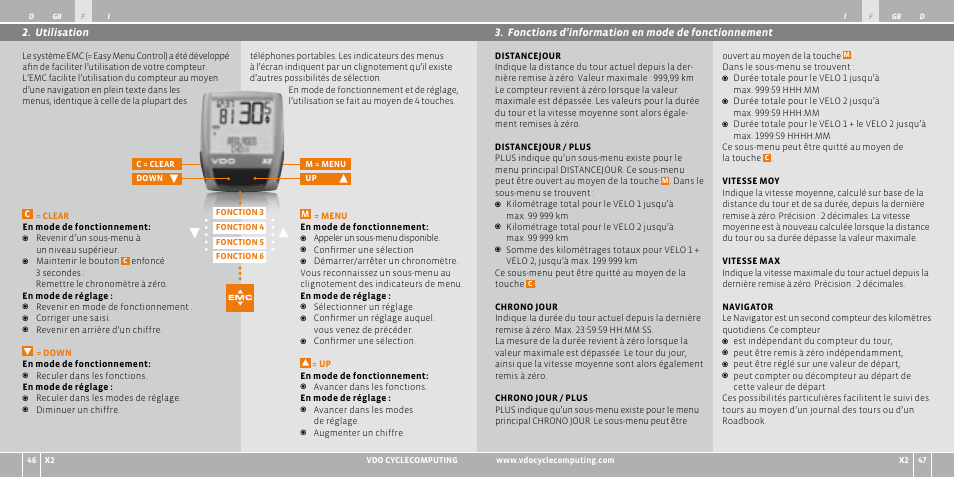 VDO WR X2 User Manual | Page 24 / 264