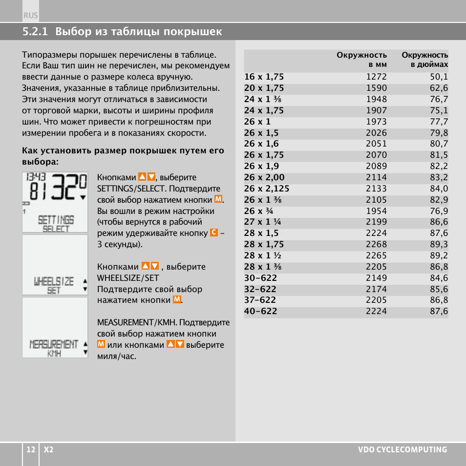 VDO WR X2 User Manual | Page 250 / 264