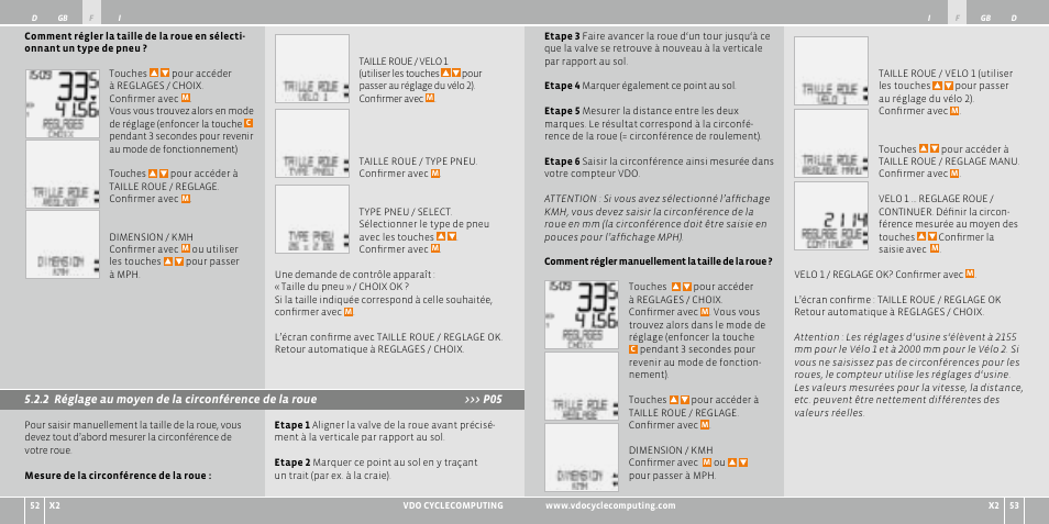 VDO WR X2 User Manual | Page 27 / 264