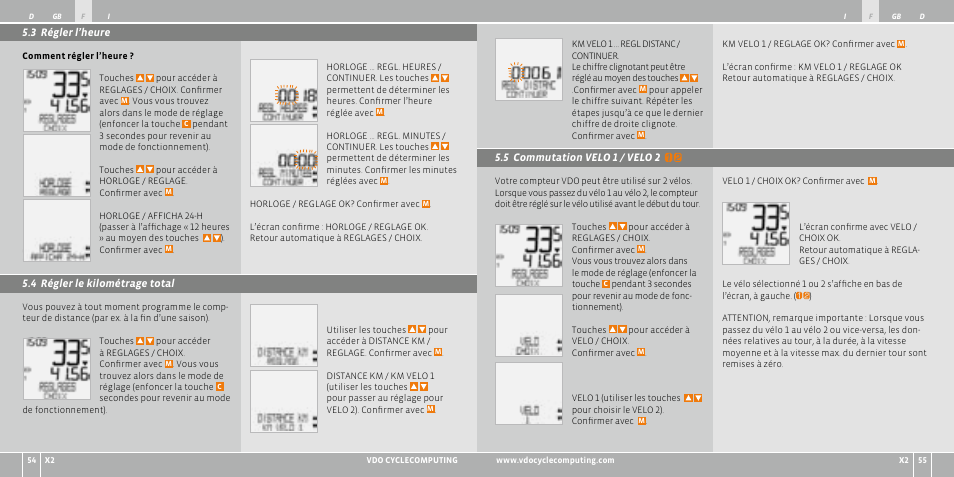 VDO WR X2 User Manual | Page 28 / 264